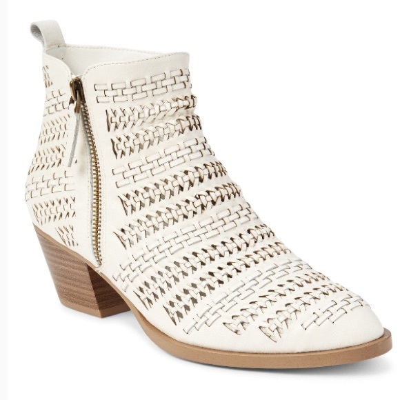 GAP Shoes - GAP White Woven Booties